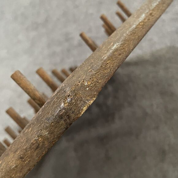 Vintage Thread Holder 42 + 9 Bobbin Wooden Wall Hanging Organizer 1979 Provo UT - Picture 7 of 7